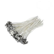 White Cotton Thread Wick for Candle Use Low Smoke No Bad Smell 100 Pieces 15CM